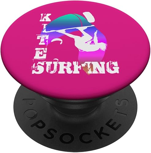 Kite Surfing WIth Freestyle Kitesurfer And Kite 17 PopSockets Standard PopGrip