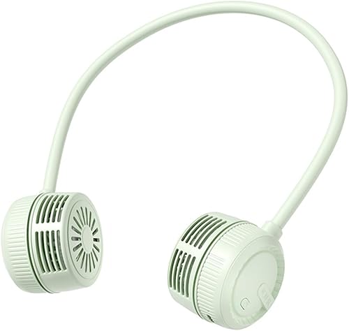 Ventilador de cuello portátil, aire acondicionado de cuello, ventilador de cuello sin aspas ajustable de 360, ventiladores personales alrededor del