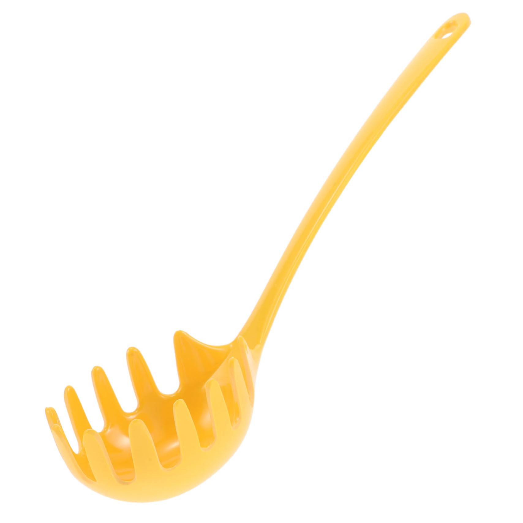 Mobestech Melamine Pasta Strainer Spoon with Ergonomic Handle Colorful Slotted Ladle for Easy Draining of Spaghetti and Noodles Essential Kitchen Utensil for Cooking and Serving