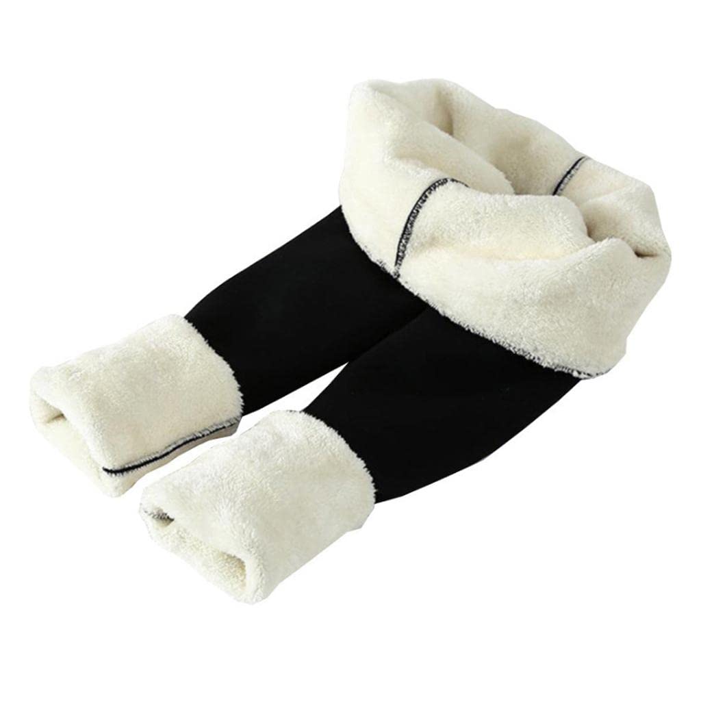Womens Fleece Lined Tights Winter Warm Leggings High Waist Slimming Trousers S M-image-42