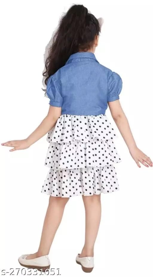 Image of Girls Fit & Flare koti Set (White)