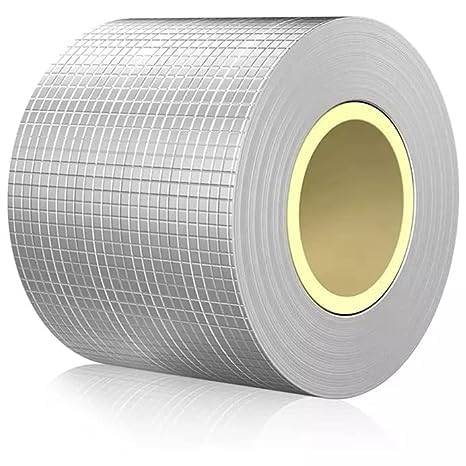 Image of Waterproof Butyl Tape - 100mm x 5M, Heavy Duty Aluminium Foil Repair Tape for Roof Leaks, Pipe Cracks, Window Gaps, Water Tanks, Boat Sealing, HVAC Insulation, Strong Adhesive - Pack of 2