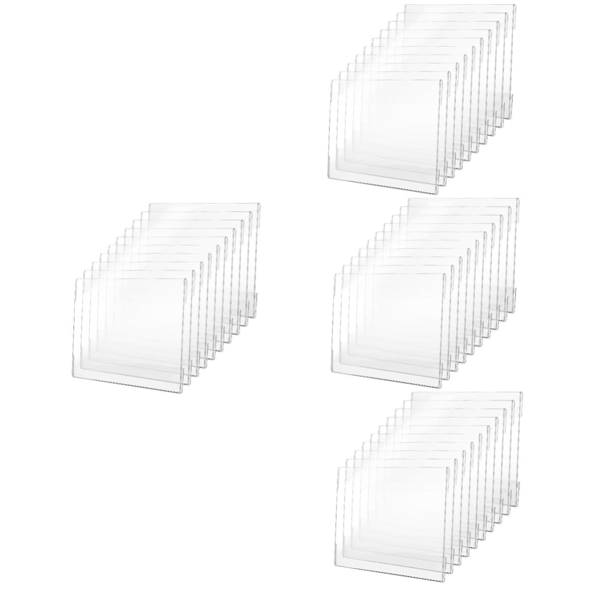 NUOBESTY 40piezas Soporte Para Etiquetas De Precio Transparente Soporte De Exhibición Para Marcas Carteles y Señalización Supermercados y Tiendas