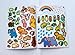 Generic Bible Activity Jonah, Moses, Jesus, David - Sticker Book Over 80 Stickers (Set of 4 Books) - Cute Animation