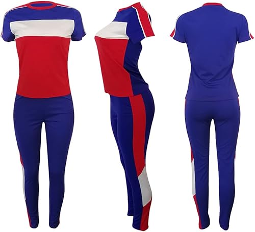 Miniatura 2 de TOPONSKY Conjuntos deportivos de dos piezas para mujer, pantalones largos y pantalones cortos