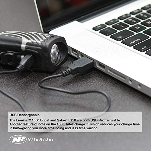 Niterider Lumina 1000 Boost Front Bike Light Sabre 110 Rear Bike Light Combo Pack- Led Usb Rechargeable Bicycle Headlight Water Resistant Mountain Road City Commuting Cycling Safety #TOP3
