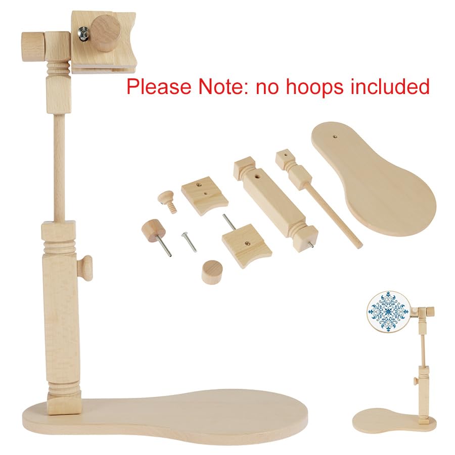 Soporte de aro de bordado para evitar dolor de cuello con rotación ajustable 360° 2
