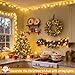 JMEXSUSS 100 LED Warm White Christmas Lights, 8 Modes Christmas Tree Lights Plug in, Indoor String Light Bedroom 33ft Connectable Fairy Twinkle Light Outdoor for Home Garden Xmas Tree Decor