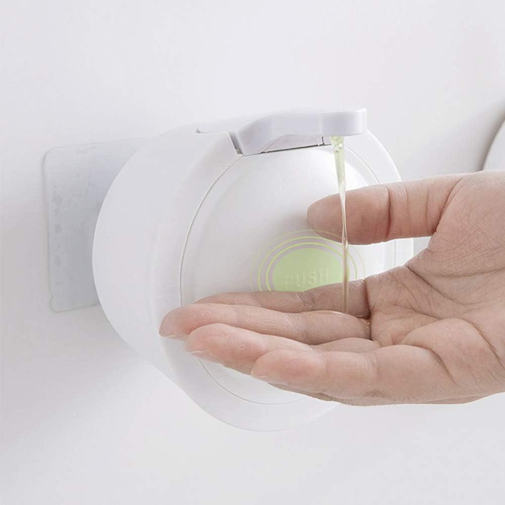 JYAcloth Wall Mounted Soap Dispenser,manual Liquid Soap Dispenser Shampoo Conditioner Dispenser,shower Pump Lotion Dispenser Organizer For Bathroom Hotel White