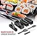 AGPTEK Sushi Maker Kit, 11pcs DIY Sushi Making Kit Roll Sushi Maker Rice Roll Mold for Kitchen DIY Easy To Use