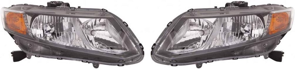 For Honda Civic Sedan/Coupe Headlight Assembly 2012 Passenger Side For HO2503144 | 33100-TR0-A01