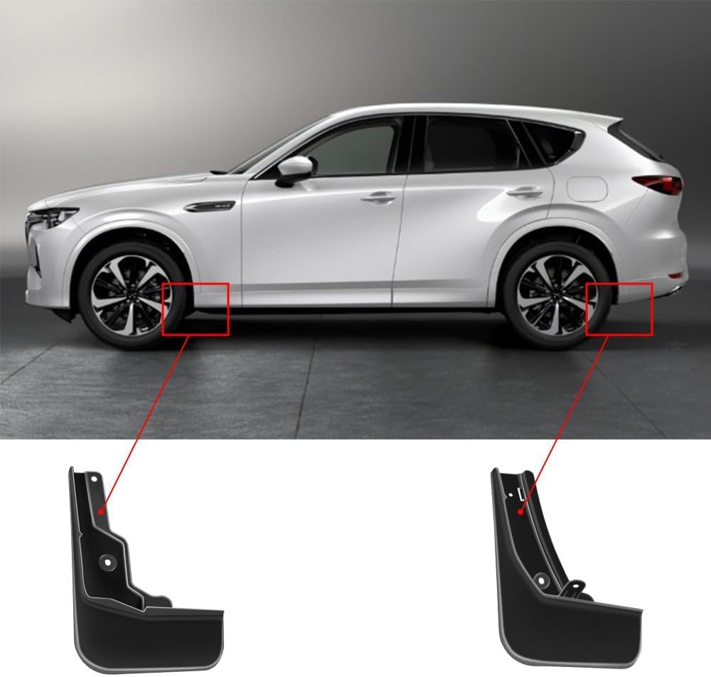 Aazon.co: X AUTOHAUX 1set Front And Rear Ud Flaps Splash Guards Ud - View #2