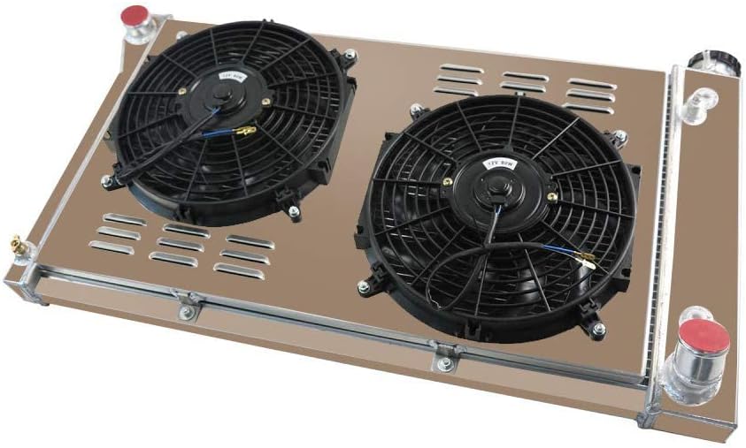 3 Row Radiator Shroud Fan Thermostat Fits 68-72 Chevy C/K Truck C10,C20 Suburban