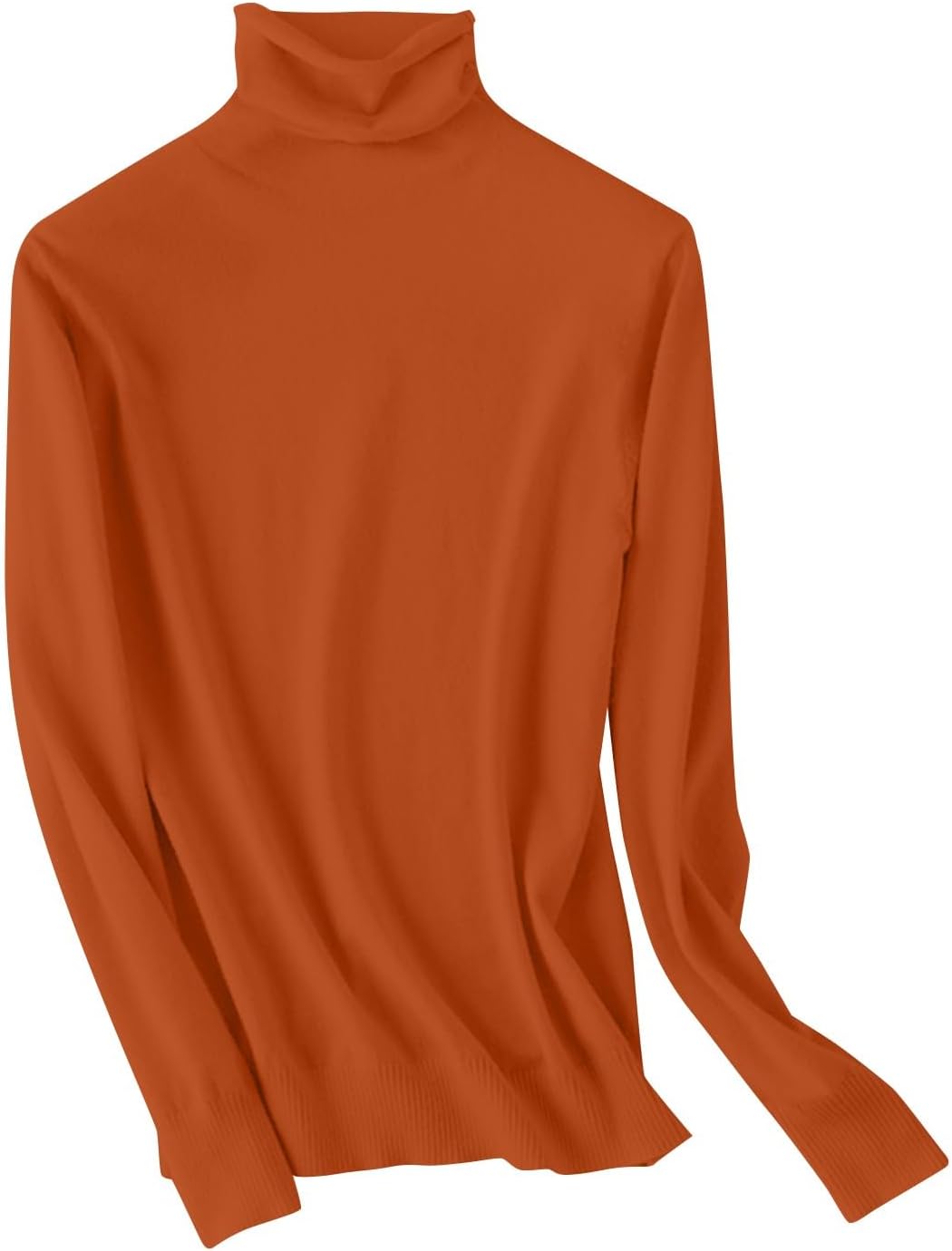 Womens Sweaters Turtleneck Long Sleeve Pullover Casual Knitted Pullover Wool Warm Cozy Tops Fall Winter Clothes - Image 4