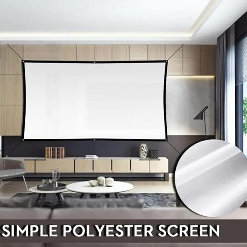 Pantalla de proyección plegable 84 pulgadas 16:9 para uso exterior miniatura 4