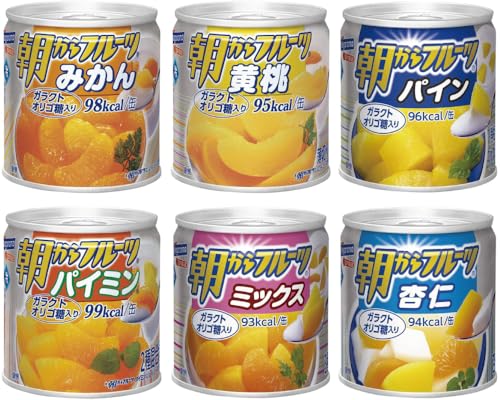 はごろも 朝からフルーツ ６種各２缶セット (みかん パイン 黄桃 パイミン ミックス 杏仁) 隣のお店のサムネイル