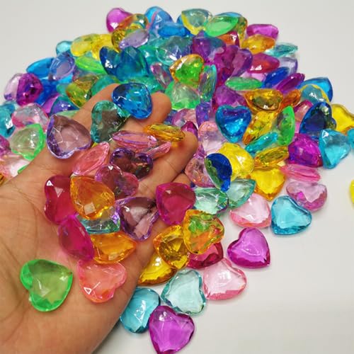 Strass en cristal acrylique cœur 25 mm décoration maison bricolage - 4