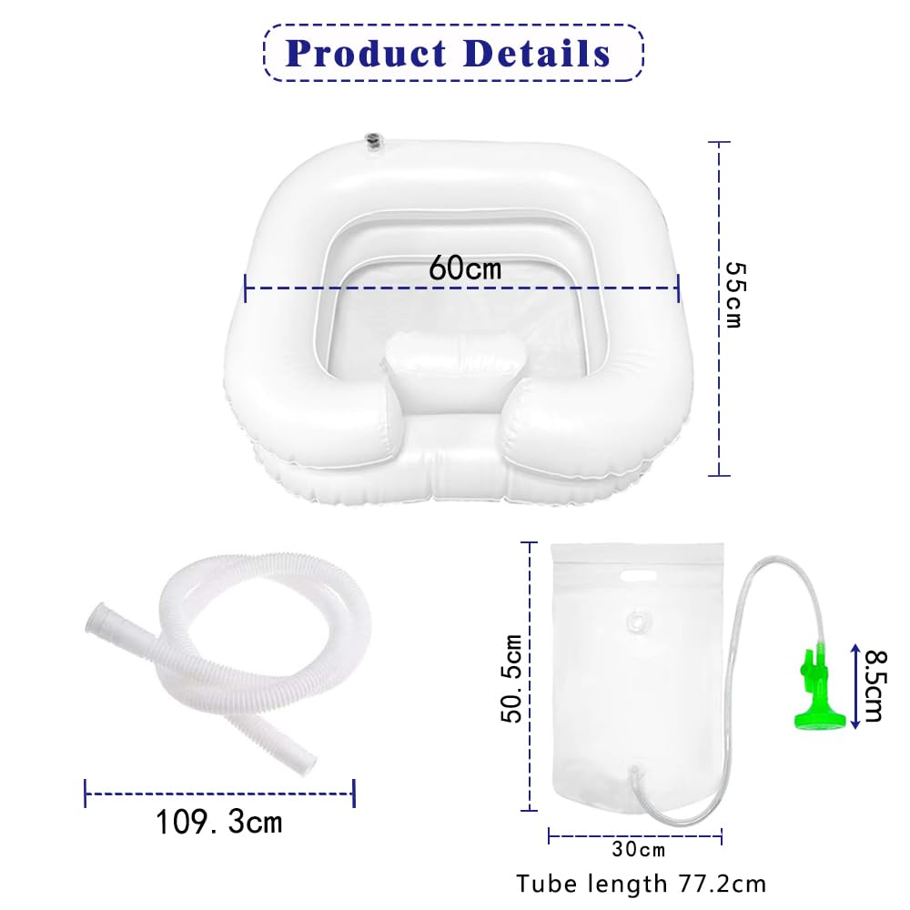 Lavandino Gonfiabile Per Capelli,Bacino Gonfiabile Per Capelli Portatile,Lavandino Gonfiabile Per Lavaggio Dei Capelli,Gonfiabile Mobile Bacinella Gonfiabile,Lavandino Gonfiabile (B)