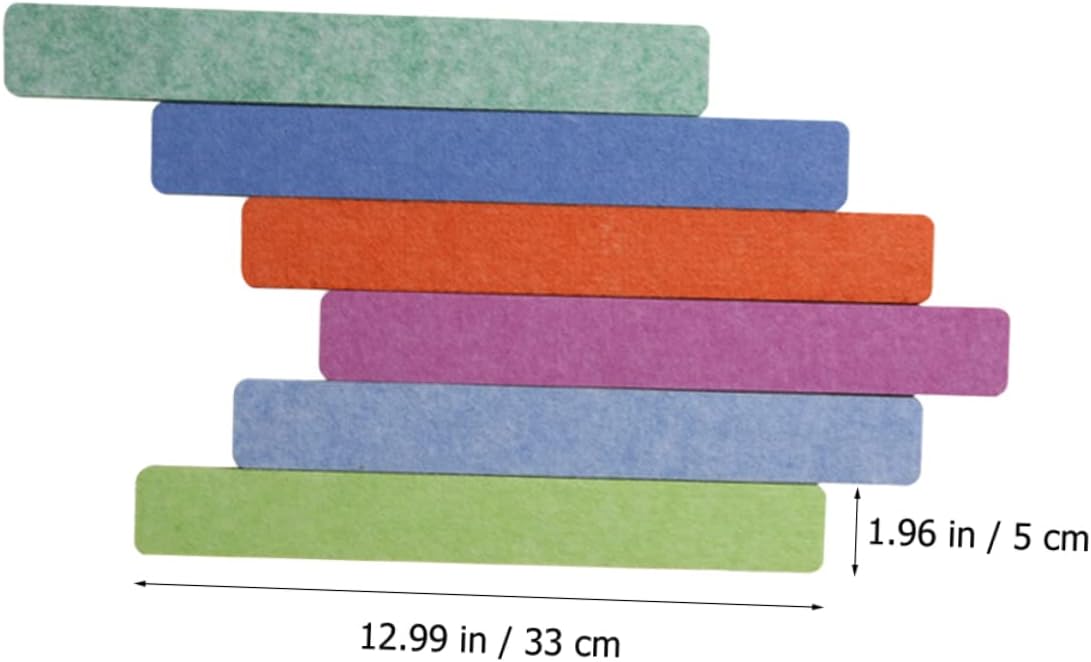 KICHOUSE 1set Felt Bulletin Board Strips of Self-Adhesive Felt Notice Board Strips for Office Home School Decor Multi-Functional Wall Display