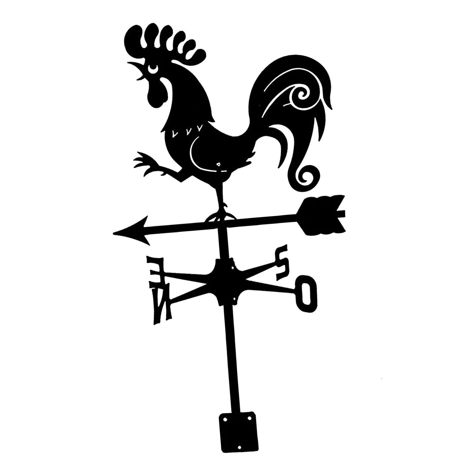 LOOM TREE® Wrought Iron Weathervane Wind Direction Measuring Instrument for Barn Garage | Yard, Garden & Outdoor Living | Garden Decor | Weathervanes-image-28
