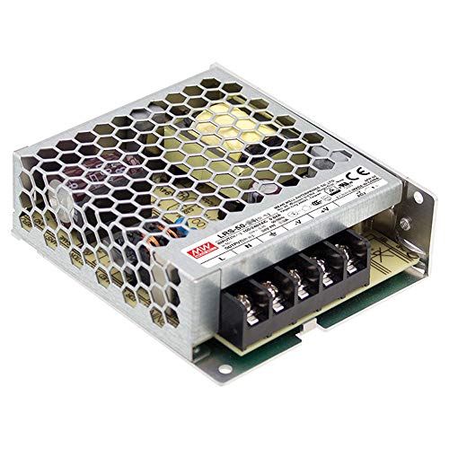 Mean Well LRS-50-5 Switching Power Supply, Single Output, 5V, 10A, 50W, 3.9