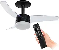 Ventilador de Teto Arno Ultimate Bivolt Preto VX14, 150W, Controle Remoto, 6 Velocidades, 4 Funções e Iluminação para 2 Lâmpadas