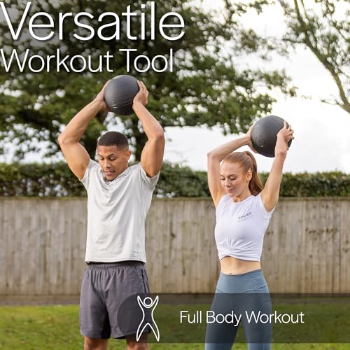 Core Balance Slam Ball No Bounce Medicine Exercise Ball Heavy Duty PVC for Strength Training (3kg) - Image 5