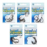 Gamakatsu Bundle: Fishing Live Bait Hooks - Size 1/0 (6 Pack), Size 2/0 (5 Pack), Size 3/0 (5 Pack), Size 4/0 (4 Pack) and Size 5/0 (4 Pack)