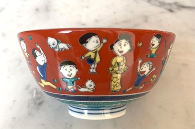 Amazon Co Jp サザエさん 九谷焼 お茶碗磯野木米風 ホーム キッチン