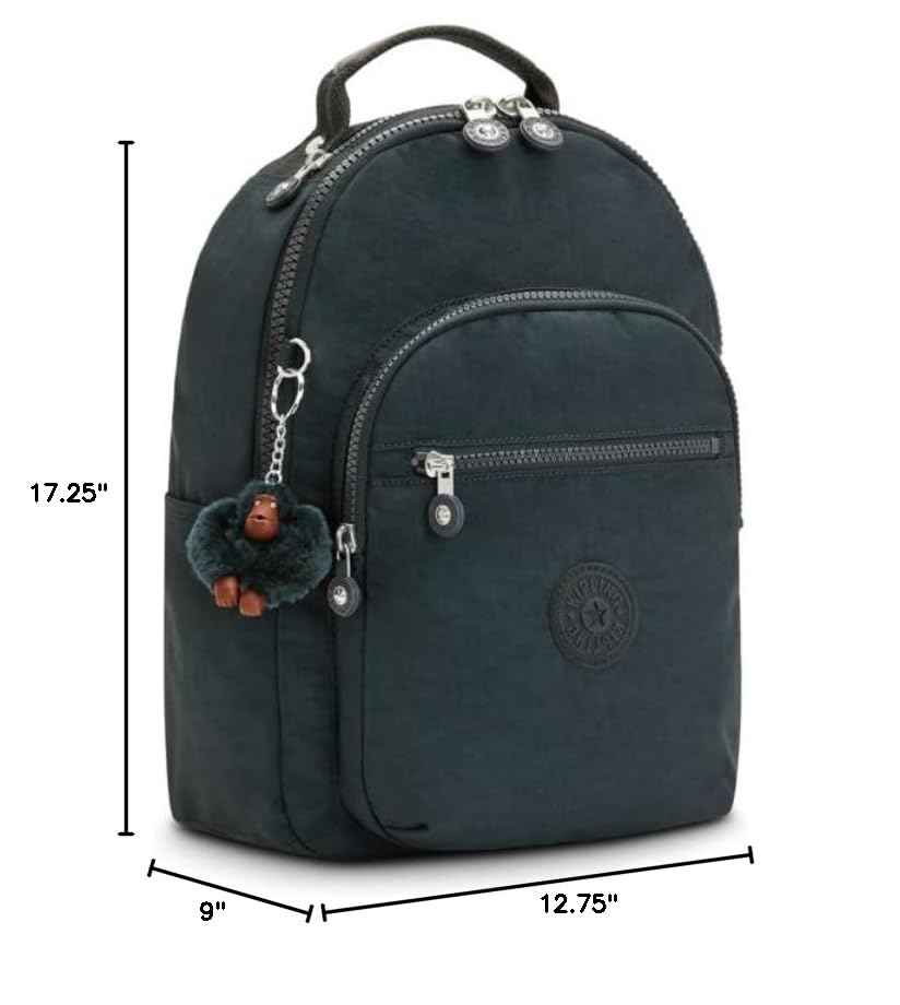 Image of Kipling Women's Seoul 15 inch Laptop Backpack, Durable, Roomy with Padded Shoulder Straps, Built-In Protective Sleeve