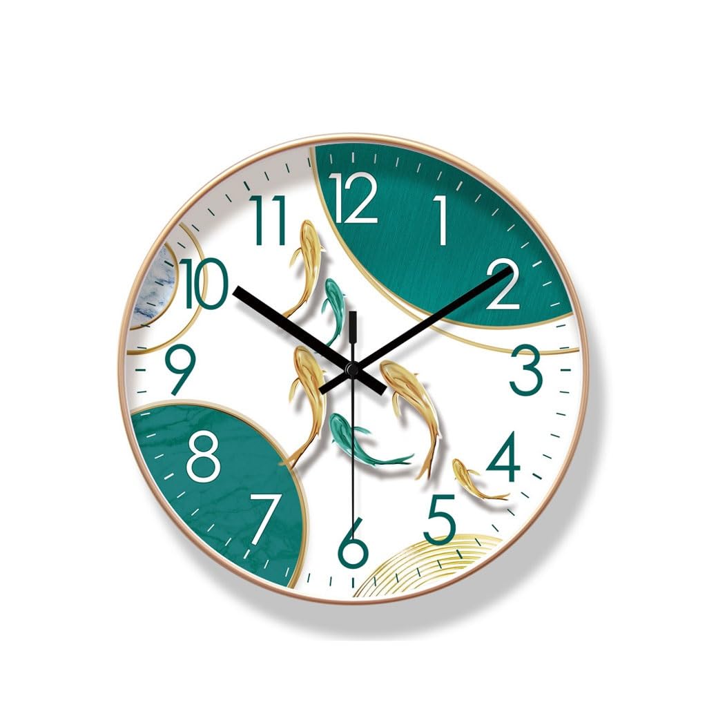 Orologio da parete Orologio da parete al quarzo silenzioso da hotel, orologio da soggiorno, orologio da parete cinese Reloj De Pared(B)