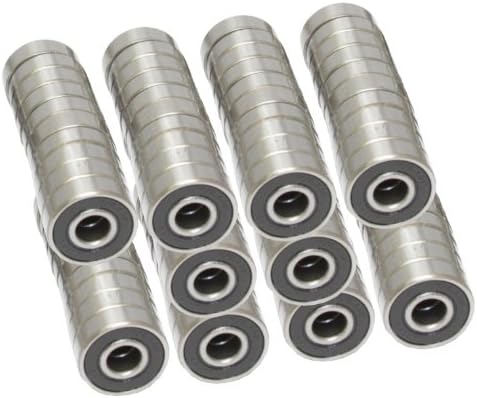 Pack of 100 608-2RS Skateboard/Inline Skate/Rollerblade/Hockey Ball Bearings 8mm x 22mm x 7mm VXB Brand