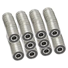 608-2RS Skateboard Bearing, 8x22x7, Sealed Pack of 100