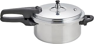 IMUSA 4.2 Quart Aluminum Stovetop Pressure Cooker with Safety Valves for Fast Safe Cooking