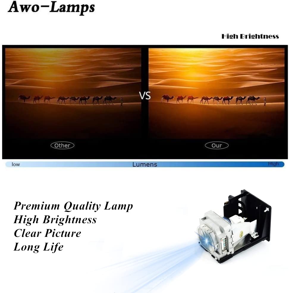 Lámpara de reemplazo para proyector AWO VLT-HC5000LP miniatura 4