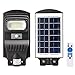 Lampione Stradale Led Esterno 30W con Pannello Solare Luce Bianco 8000K Ultra-Luminoso Dimmerabile 356LM Lampada Faro Faretto da Parete con Sensore Movimento PIR Telecomando Funzione Timer IP65
