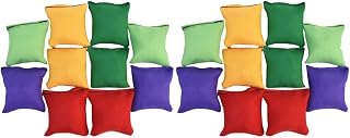 NOLITOY 20 Pçs Saco De Areia Jogos Interativos Da Família Saco De Feijão Jogar Mini Cornhole Beanbags Brinquedos Adultos Brinquedos Ao Ar Livre Para Crianças Brinquedos Infantis Jogar