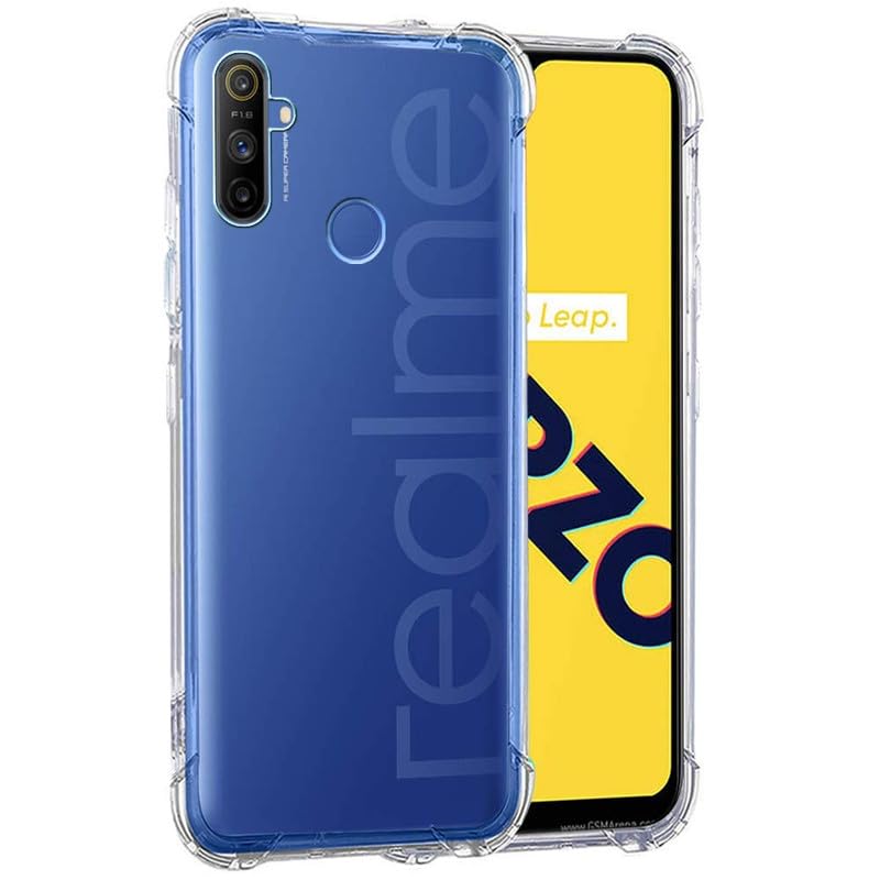 Image of Case Creation Brand - Mobile Cover for Realme Narzo 20a (Soft & Flexible Back Case), Transparent