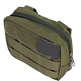 Alforja impermeable para perros para acampar con las manos libres Bolso con cremallera - Verde militar