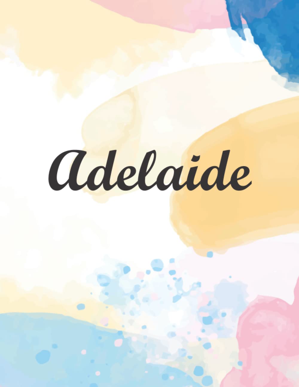 Adelaide: Journal Notebook Gray for Writing and Drawing, Blank | Calligraphy Dot Grid Journals | 8.5 x 11 inch - V.305