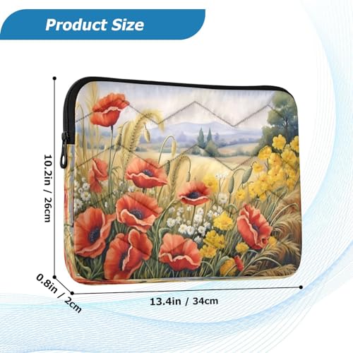 Funda para portátil de 13-14 pulgadas con diseño de acuarela miniatura 3