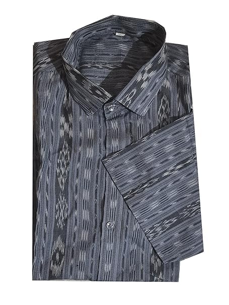 Image of Odisha Handloom 100% Pure Cotton unstitched Sambalpuri Pasapali Shirt fabric for Men /Boys Odisha Traditional kurta Soft & Breathable Natural Cotton fabric