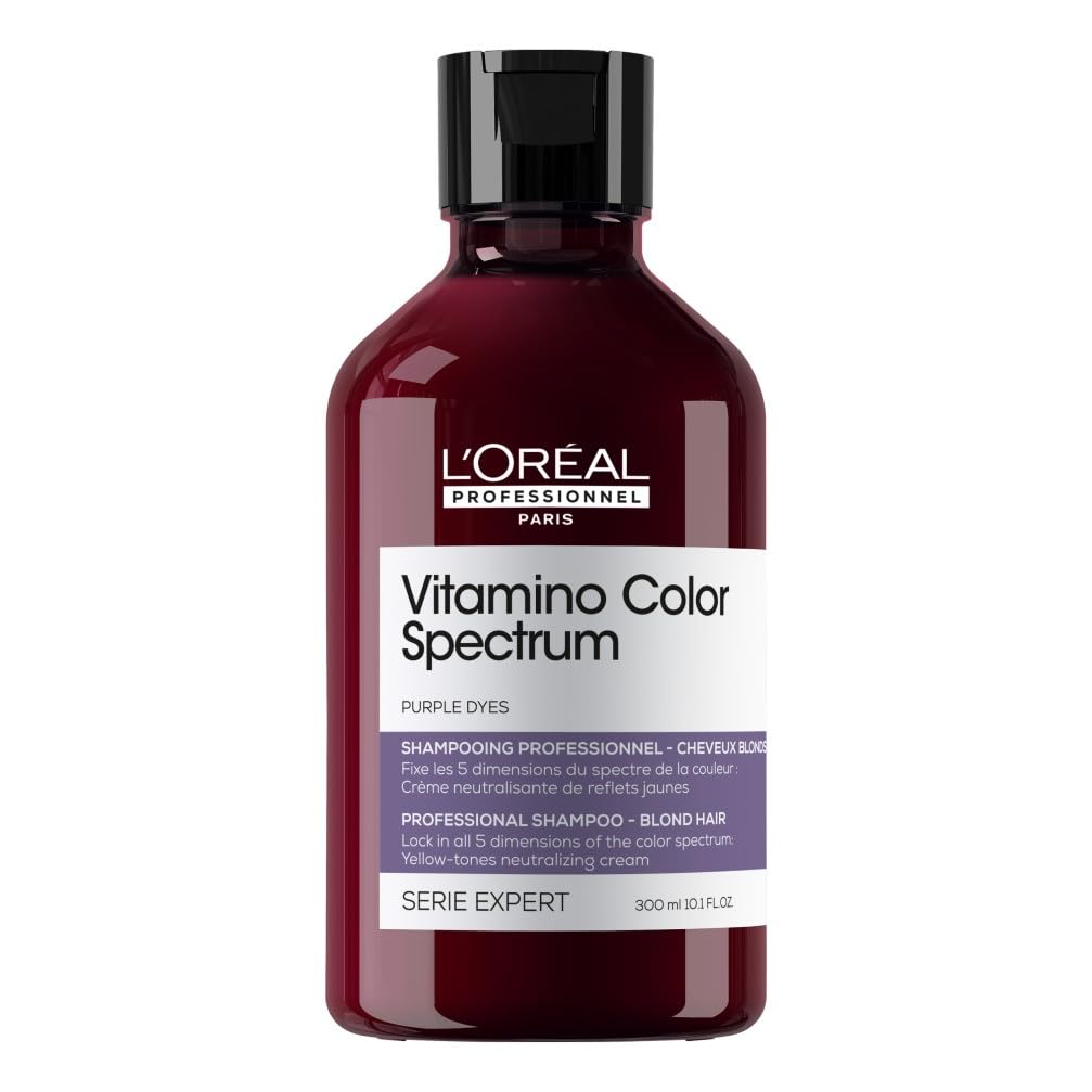 L'OREAL PROFESSIONNEL - Pour Cheveux Blonds - Anti-Reflets Jaunes - Préserve La Coloration Jusqu'À 100 Jours - Cheveux Nourris & Brillants - Vitamino Color Spectrum