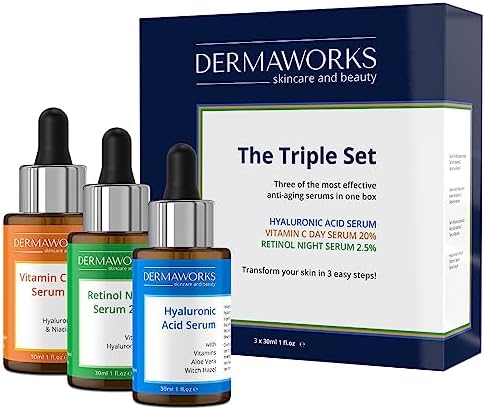 FACE SERUM SKIN CARE SET Women & Men – BRIGHTENING