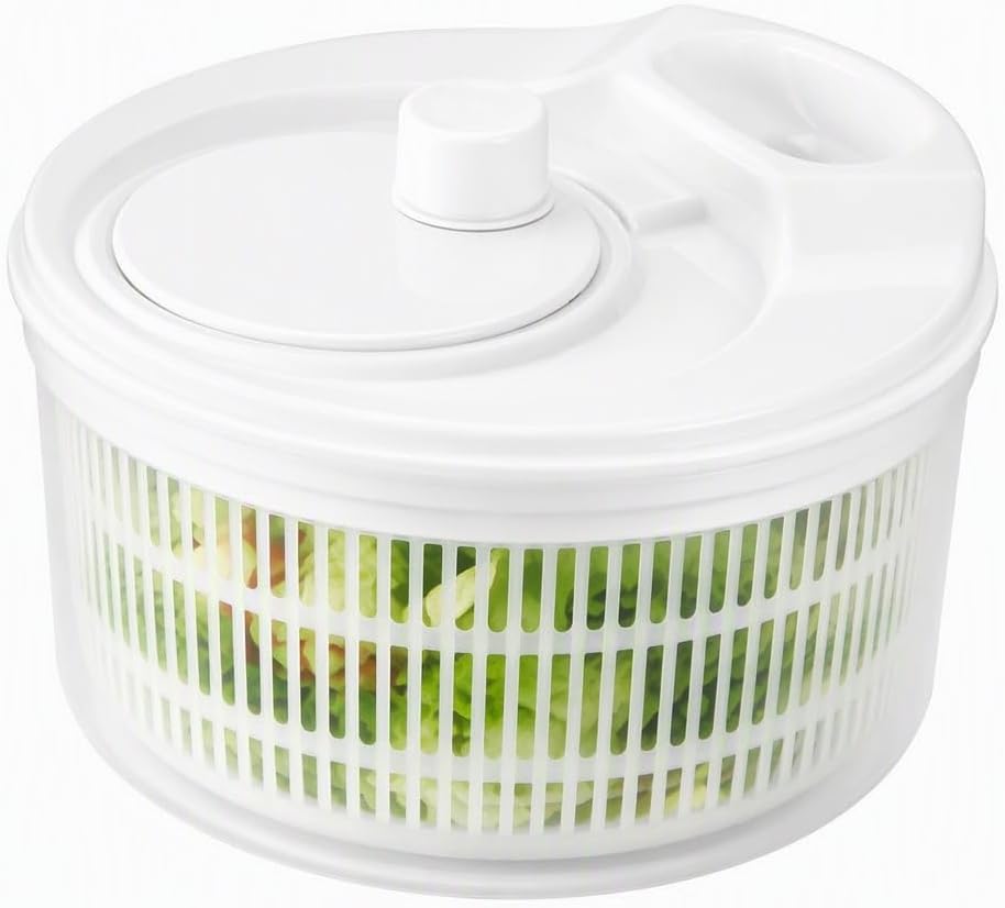Manual Salad Spinner, Vegetable and Fruit Washer Dryer for Home Kitchen