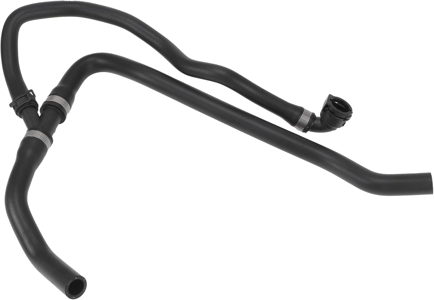 HVAC Heater Hose No.11537547244 Radiator Coolant Water Hose Pipe for BMW X5 3.0L 2007-2010 Rubber Black