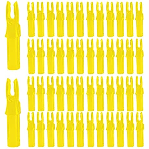 SVUPUE Nocks de Plástico para Ejes de 6,2mm, 50 Piezas Cover