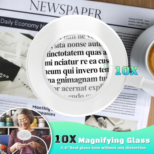 NZQXJXZ Magnifying Glass Lamp with 3 Color Modes - Image 3