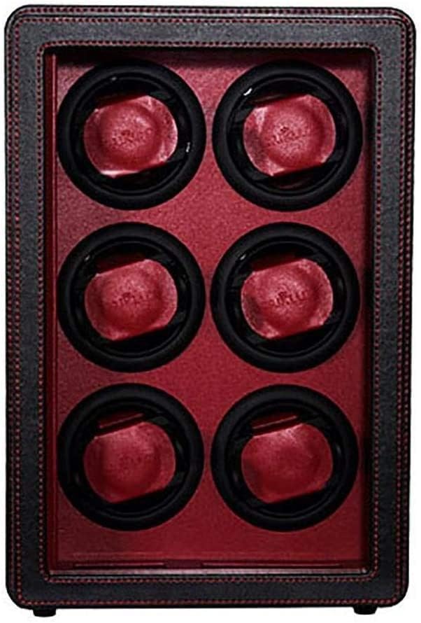 GeRRiT Watch Winders, Watch Winder 6,Watch Winder 6 Box Engine Automatic Watches Cases Watches Boxes Winders Display Storage Black
