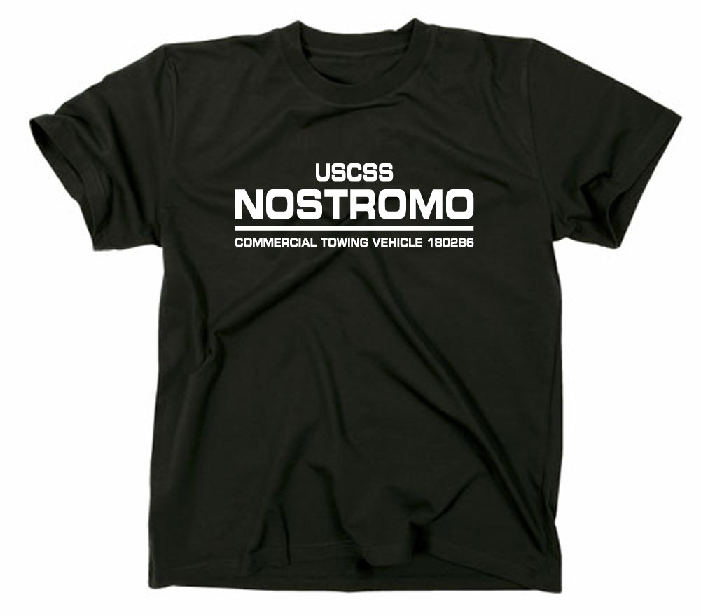 Styletex23 Men's Black Uscss Nostromo T-Shirt, M